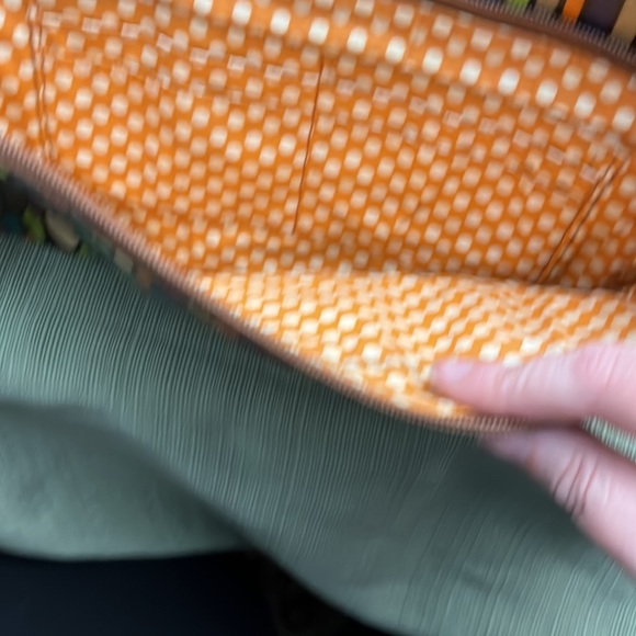 Vintage FOSSIL KEY.PER leather and canvas laminated cross body bag. - Picture 7 of 9